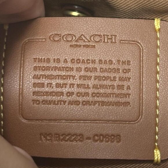 Coach Double Zip Shoulder Bag In Colorblock - C0698 Excellent Condition - Picture 7 of 10